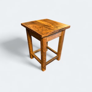 Custom walnut shaker table - minimalist walnut end table - walnut shaker end table - minimalist wooden shaker end table - shaker table