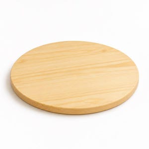 Tampo de mesa redondo em pinho feito à mão: tamanhos personalizados disponíveis