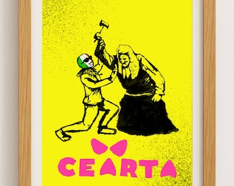 Rotule Cearta Banksy - Art mural Gaeilge