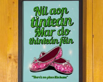 Irish Home Blessing Print: "Níl Aon Tinteán" New Home Gift (A4)