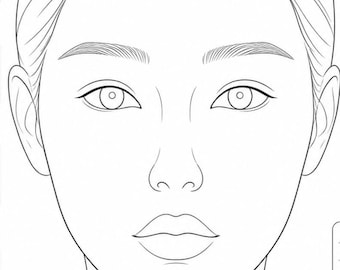 Facechart voor make-upprofessionals