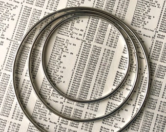 wreath hoop supply | macramé hoops | 8cm 10cm 12cm  | 1 piece | round hoop dreamcatcher | wall hanging ring | stainless steel
