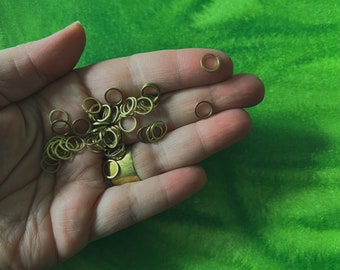 brass hoops | 8mm round link connector | brass finding | brass link | choose your own quantity | 8 mm