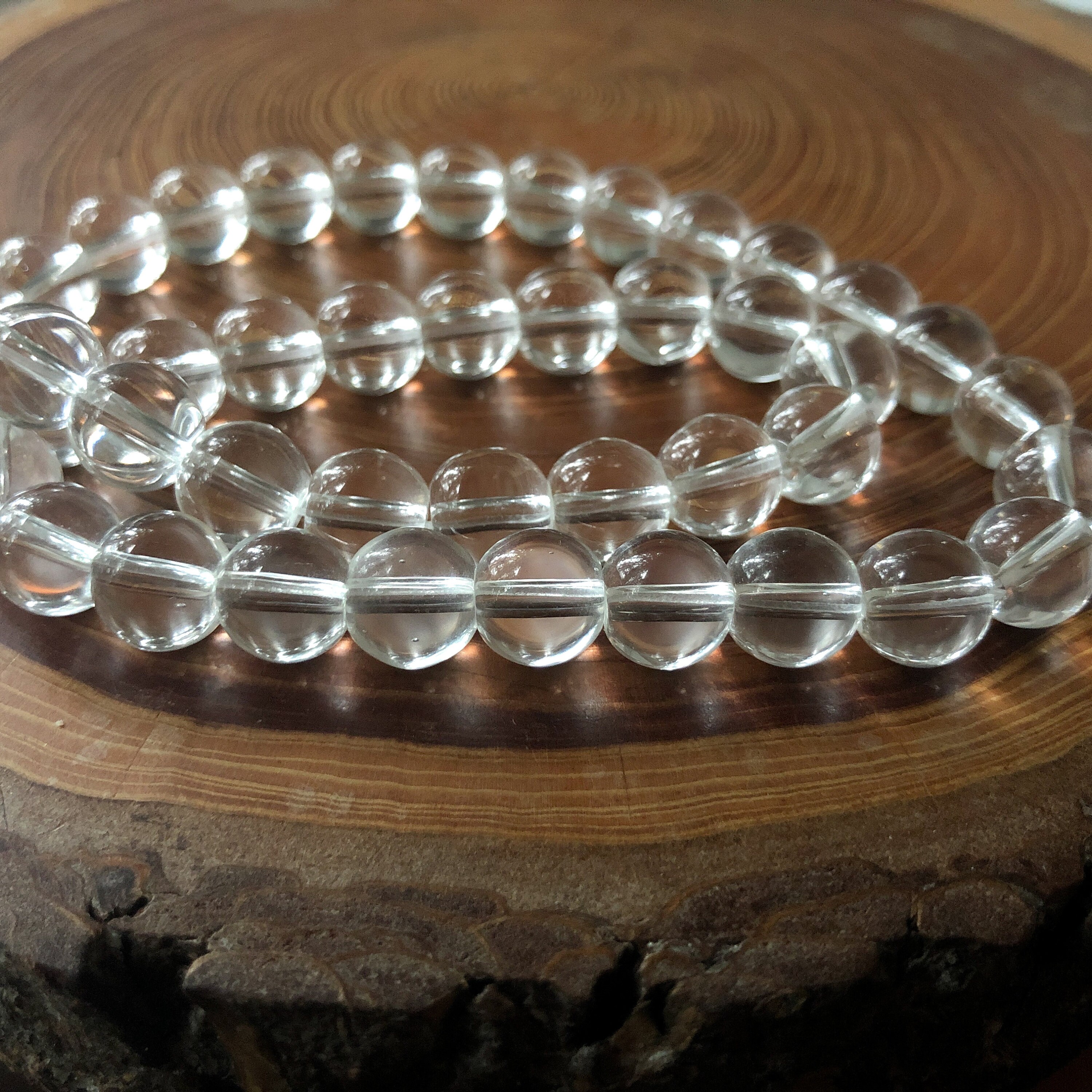 Round Glass Beads 10mm Clear Glass Beads 10mm Round Full Etsy UK