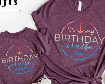 It's My Birthday Cruise 2025 Tee,Birthday Cruise Crew Shirt,Custom Cruise Tee,Matching Cruise Crew Tee,Family Cruise Tee,Cruise Ship Shirt