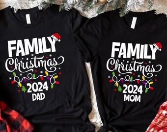Family Christmas 2024 Tee,Cute Christmas Tee,Christmas 2024,Mathing Pjs,Christmas Gifts,Christmas Kids Tee,Long Sleeve,Xmas,Happy Holidays