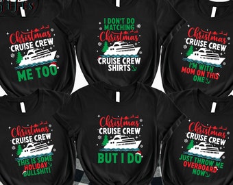 Funny Christmas Cruise Crew Shirt: Matching Family Vacation Tee