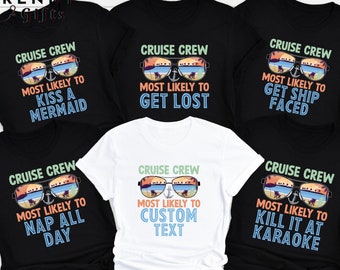 Funny Cruise Crew Shirt,Matching Family Cruise Tee,Womens Cruise Shirt,Girls Cruise Trip,Cousin Beach Tee,Birthday Vacation,Cruise Group Tee