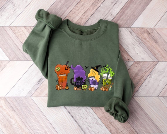 Hocus Pocus Coffee Cups Shirt,Halloween Scary Tee,Halloween Gifts,Halloween Witch Tee,Coffee Fall Shirt,Spooky,Coffee Hoodie,Pumpkin Spice