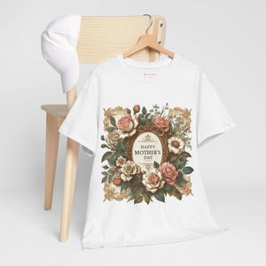 Floral Mother&#39;s Day Tee, Perfect Gift for Moms, Unisex Cotton Shirt, Birthday, Anniversary, Celebration Wear