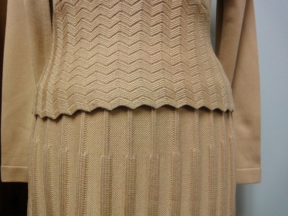 1970s Givenchy Sport Qiana Knit Skirt, Sweater Se… - image 3