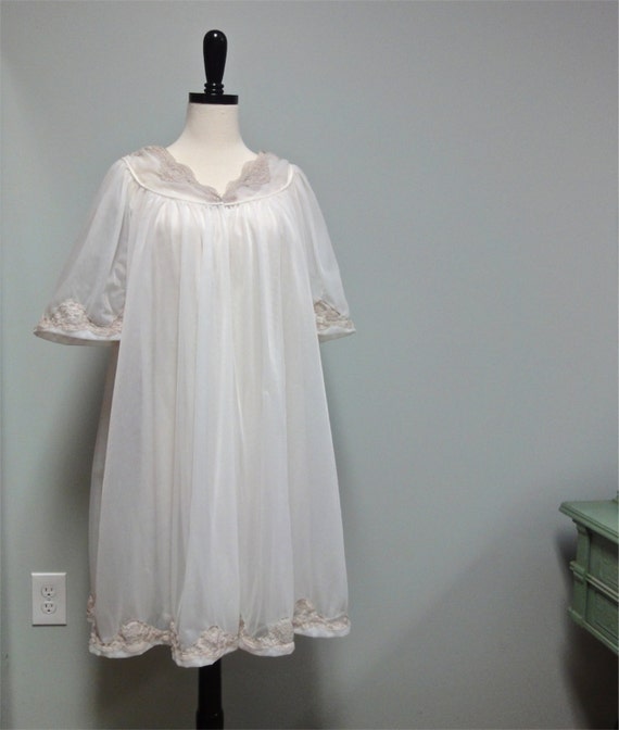 1950s Double Chiffon Peignoir Set, Jenelle of Cal… - image 1