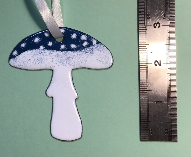 Mushroom Ornament, Enameled image 3