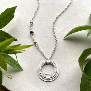 Sterling Silver 60th Birthday Gift with 6 Rings for Six Decades, Handcrafted Milestone Jewelry