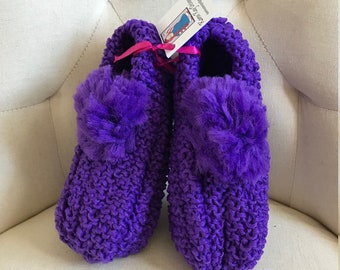 dark purple slippers