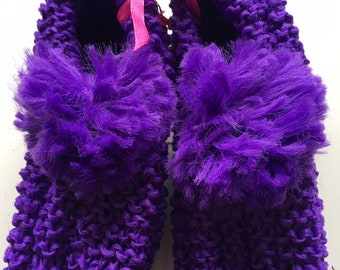 dark purple slippers