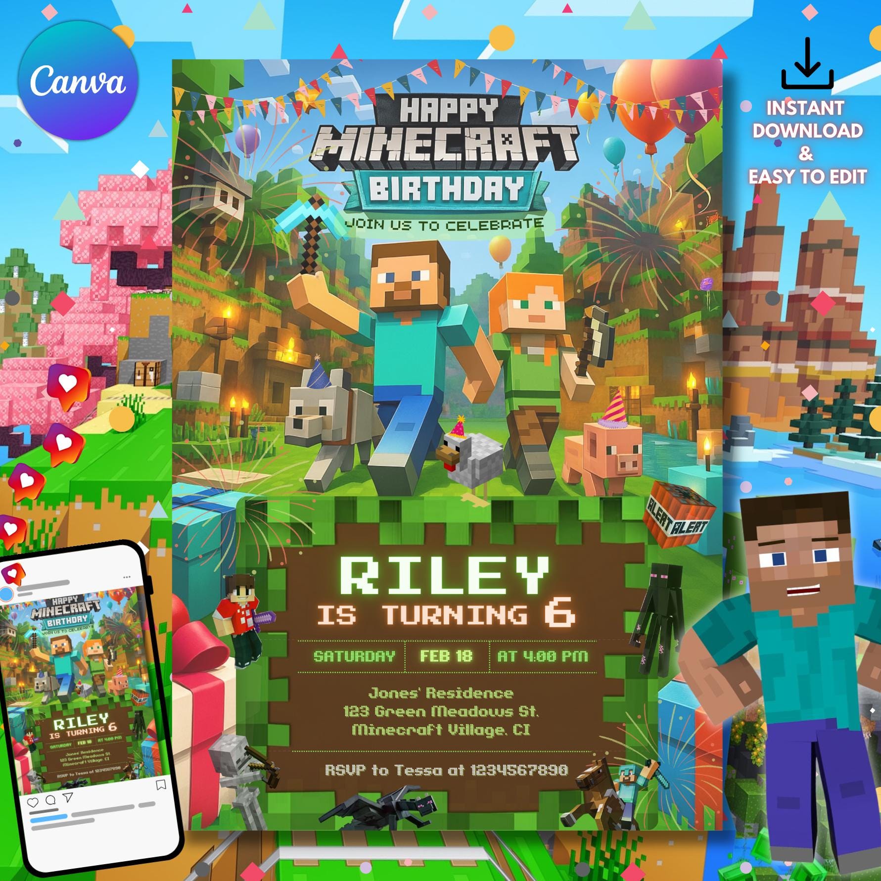 Block Party Canva Template