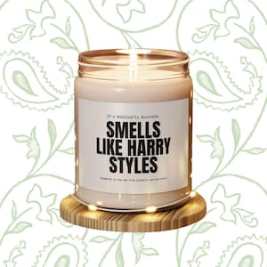 Smells Like Harry Styles Candle, 9oz Soy Scented Candle