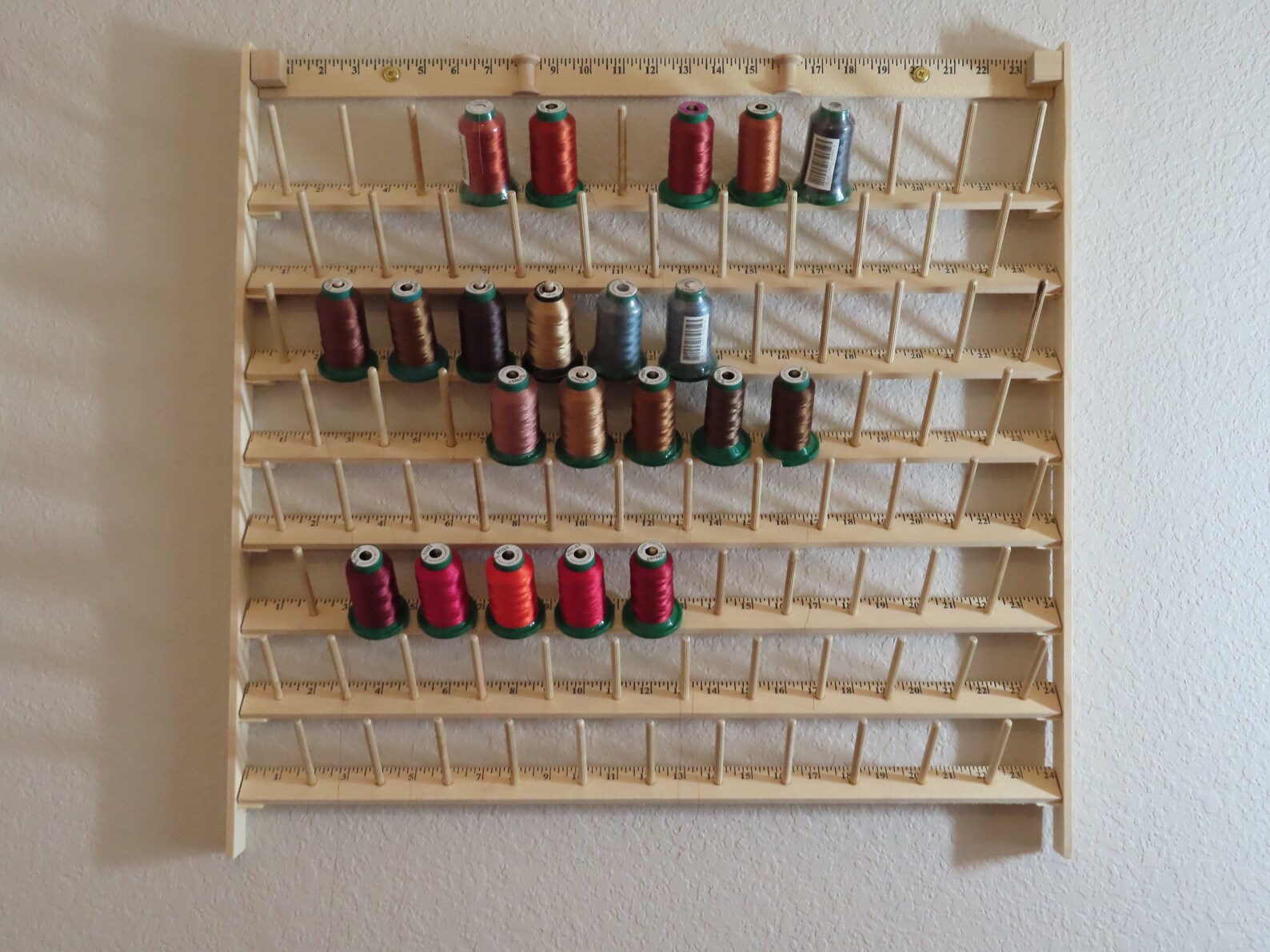 92 Spool Thread Rack - Magnetic/adjustable Shelving - 2