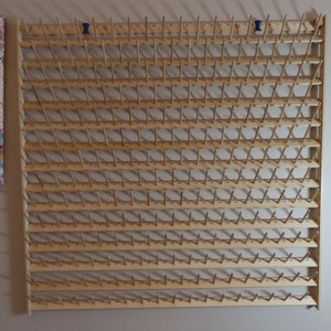 245 Spool Thread Rack - Magnetic/adjustable shelving - 2" spacing to accommodate most thread spools       36" X 36"