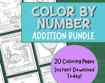 K-2 Addition Color by Number Activities | Creative Projects