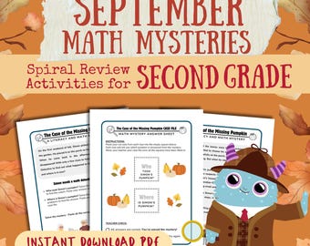 2nd Grade September Math Mysteries | Autumn Detective Games