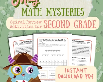 Misteri matematici di maggio per la seconda elementare / Giochi investigativi di primavera