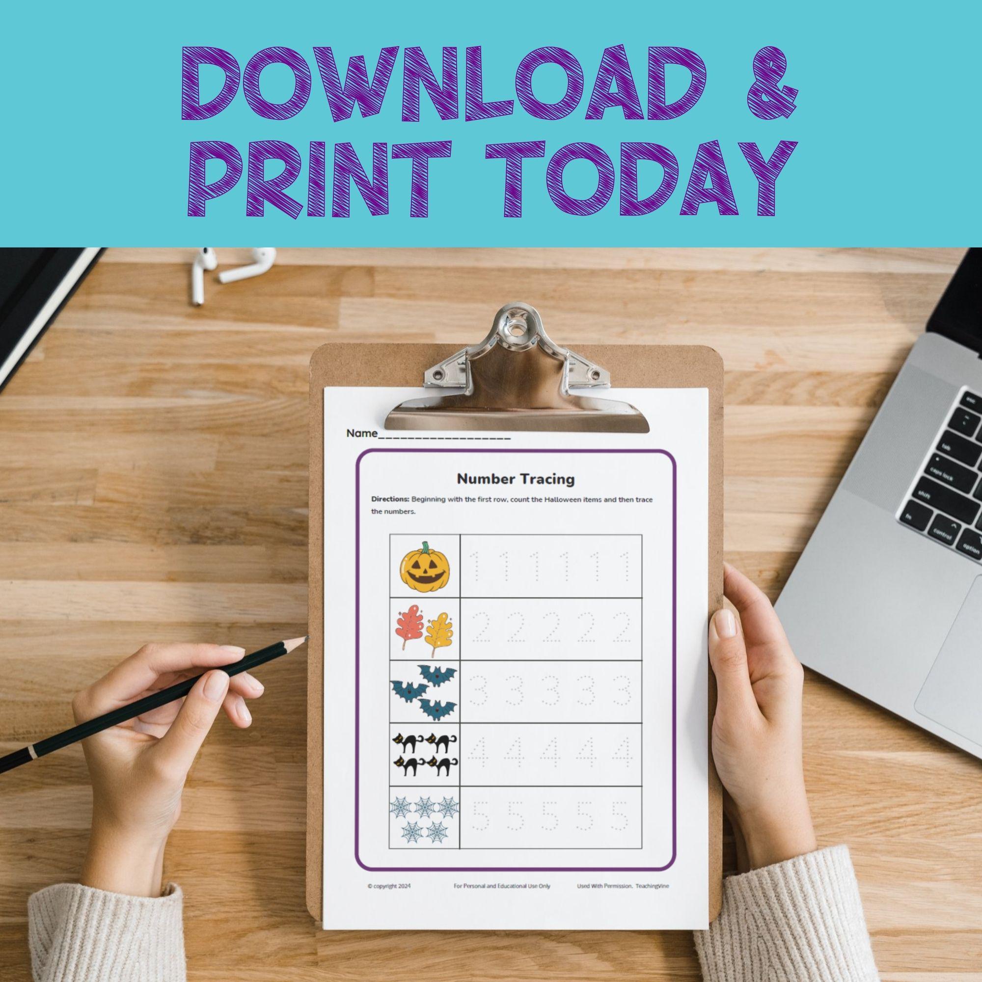 Preschool Halloween Printable Worksheet Activity Bundle for Kids Fun ...