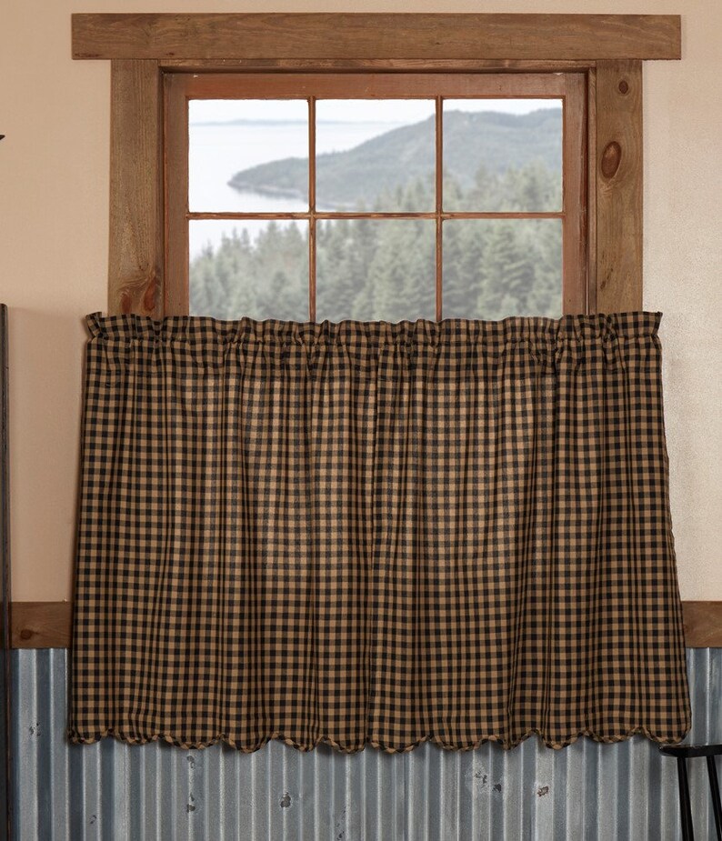 Primitive Farmhouse Black/tan Swags or Tiers Etsy