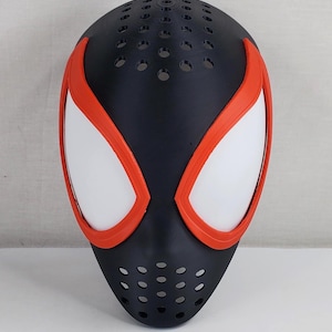 Spider-Man Miles Morales Face Shell Mask 3D Printed Cosplay Costume