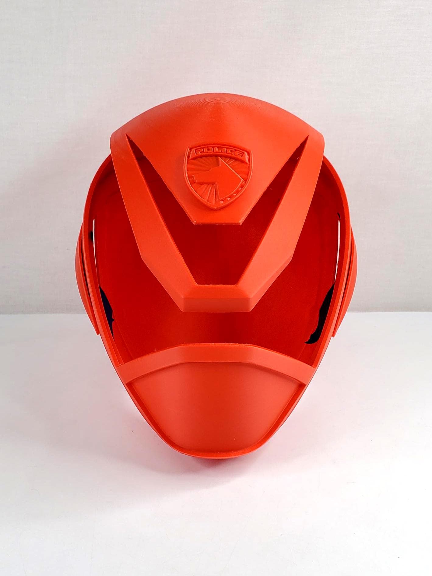 Red SPD Ranger Helmet Power Rangers Raw Kit 3D Printed Cosplay Costume