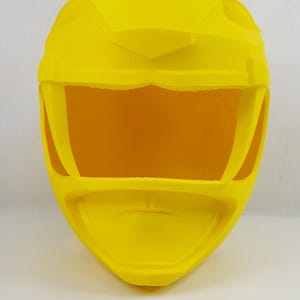 Yellow Ranger Helmet Mighty Morphin Power Rangers Raw Kit 3D Printed