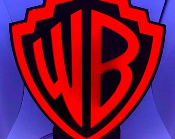 Warner Brothers Logo 3D LED Light Box: Collector&#39;s Edition