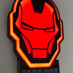 Iron Man -  3D LED LightBox ( FREE SHIPPING )