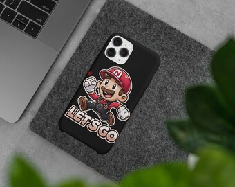 Stoere hoesjes "Geanimeerde Loodgieter 'Let's Go' Telefoonhoesje - Ultieme bescherming "Duurzaam en stijlvol" Gamer's, unisex, voor iedereen