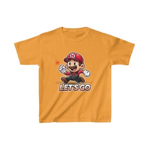 Kids Heavy Cotton™ Tee, "Smiling Plumber Adventures T-Shirt" GAME image 9