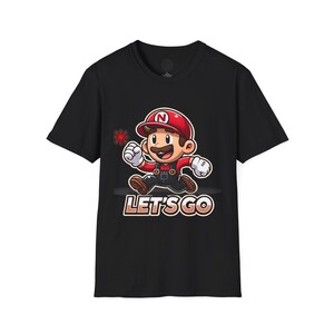 Soft style T-Shirt Unisex Animated Plumber Adventure Tee, Pullover, t-shirt image 3