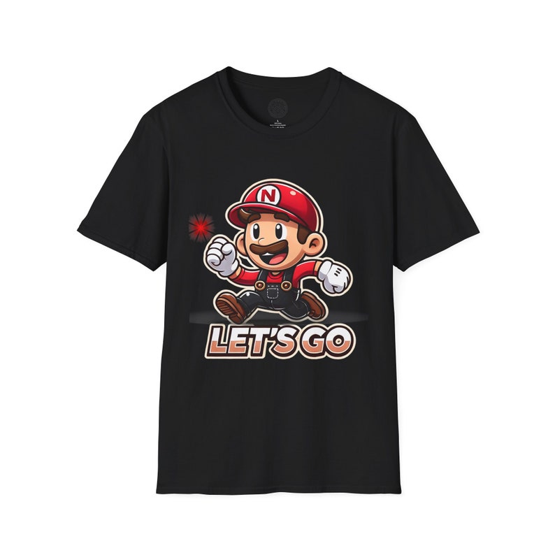 Soft style T-Shirt Unisex Animated Plumber Adventure Tee, Pullover, t-shirt image 3