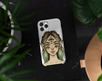 Stoere telefoonhoesjes, "Beschermhoes voor iPhone 15/14/13/12/11 met Eye Fairy Design"