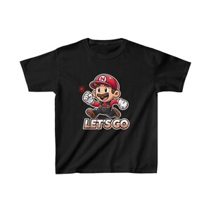 Kids Heavy Cotton™ Tee, "Smiling Plumber Adventures T-Shirt" GAME image 8