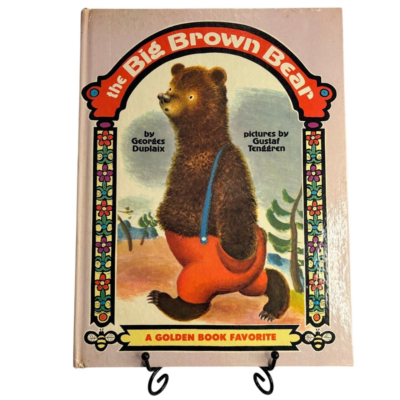 Vintage 1947 the Big Brown Bear by Georges Duplaix, Tenggren, Big