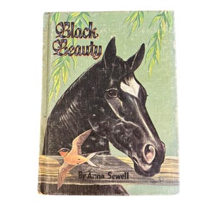 Livre VTG 1955 Black Beauty par Anna Sewell, couverture rigide