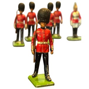 VTG 1973 Lot von 8 Britains LTD Metallsoldaten Scots Garde, Lebensgarde