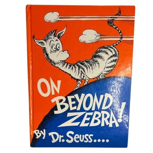 VTG 1983, Auf Jenseits des Zebras! von Dr. Seuss, Buch Sehr Guter Zustand, HK, Selten