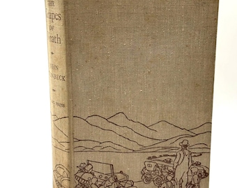 Vintage 1940, vroege editie Druiven der gramschap door John Steinbeck, hardcover