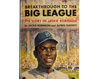 VTG 1965 Breakthrough to the Big League, the Story of Jackie Robinson, HC, VG