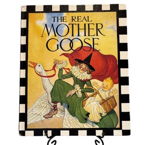 VTG 1989 The Real Mother Goose Book Illustrated by Blanche Fisher Wright, HC