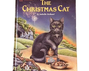 VTG 1987 The Christmas Cat book by Isabelle Holland, HC