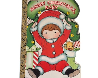 VTG 1996 Merry Christmas Baby Board Book by Joan Walsh Anglund, Golden Book