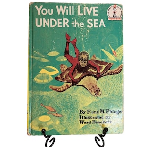 VTG 1966 You Will Live Under the Sea Book von Phleger, Seuss Beginner Book, HC